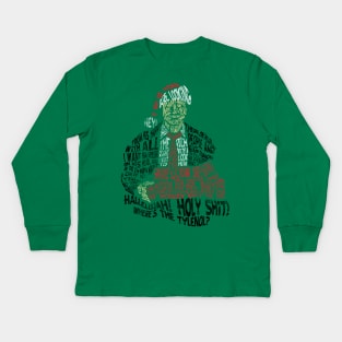 Holy Shit! Where's The Tylenol? X-Mas Kids Long Sleeve T-Shirt